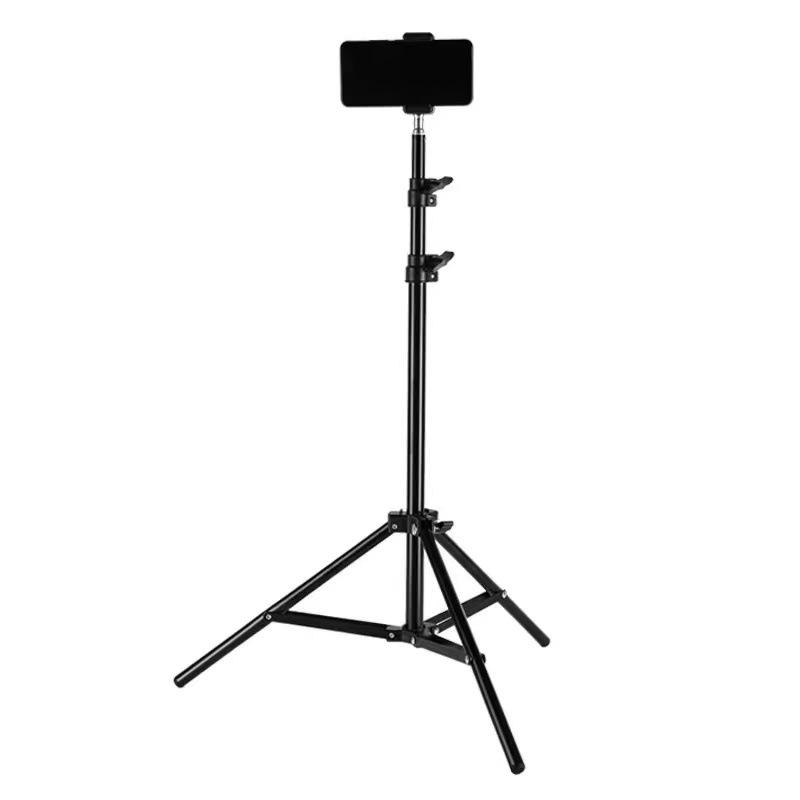 Photography Tripod with Live Light, Projector, and Flash Mount (Adjustable 2.1m to 2.8m with Spring)