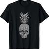 Pineapple Skull Retro Tropical Fruit Skeleton Gift T-Shirt