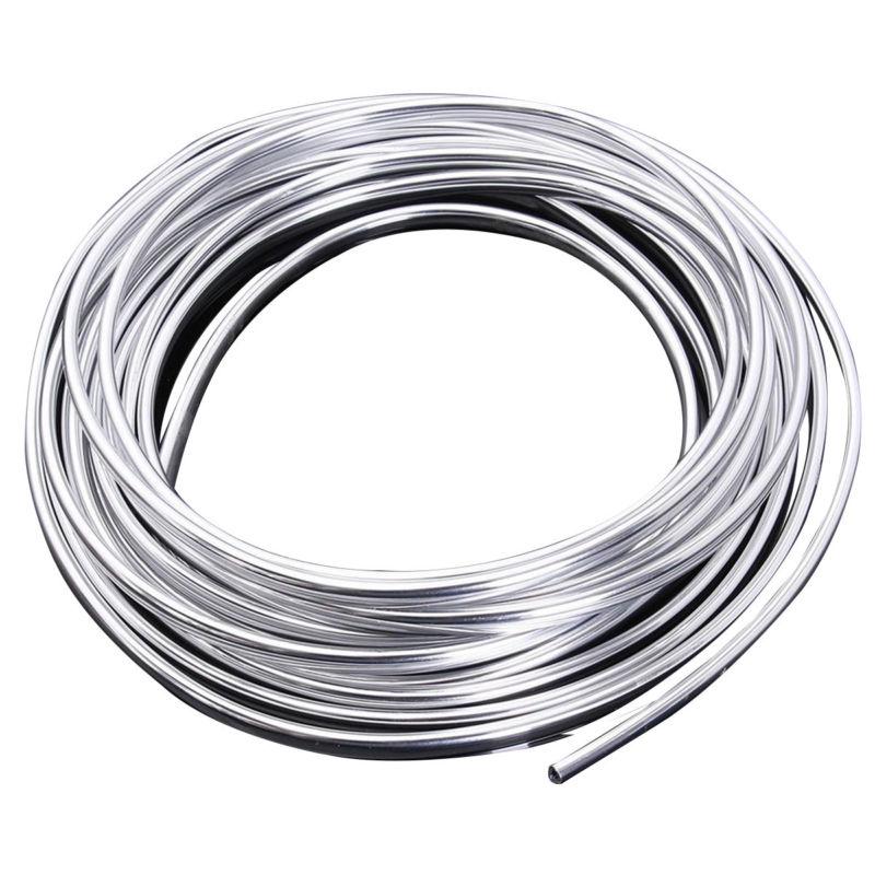 

2M Silver Shaped Decorative Strip Car Interior Styling Mouldings Auto Trim Accessories Bright Color Beautiful Lines