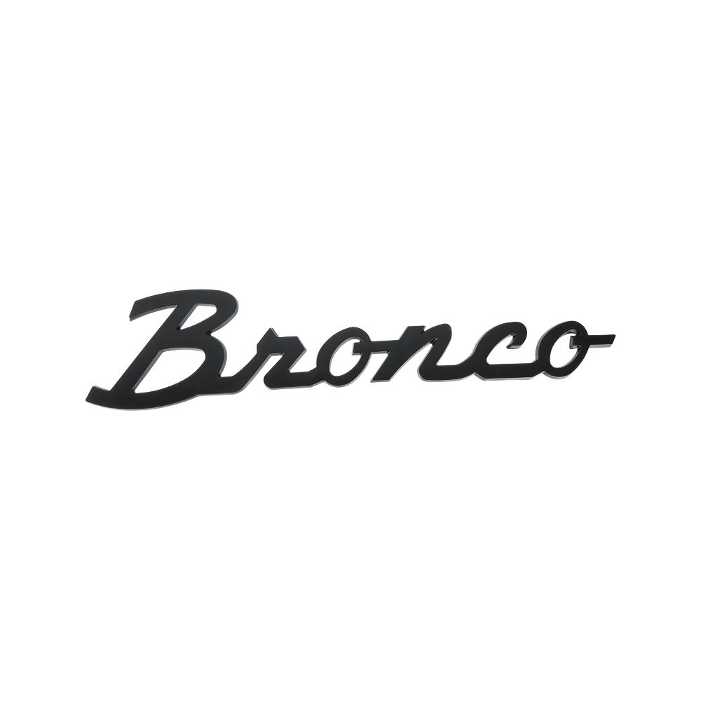 1pcs Car 3D Metal Emblem Badge Sticker Center Cover For Ford Bronco 2022 2023 Sport Logo Trunk Body Fender Styling Accessories