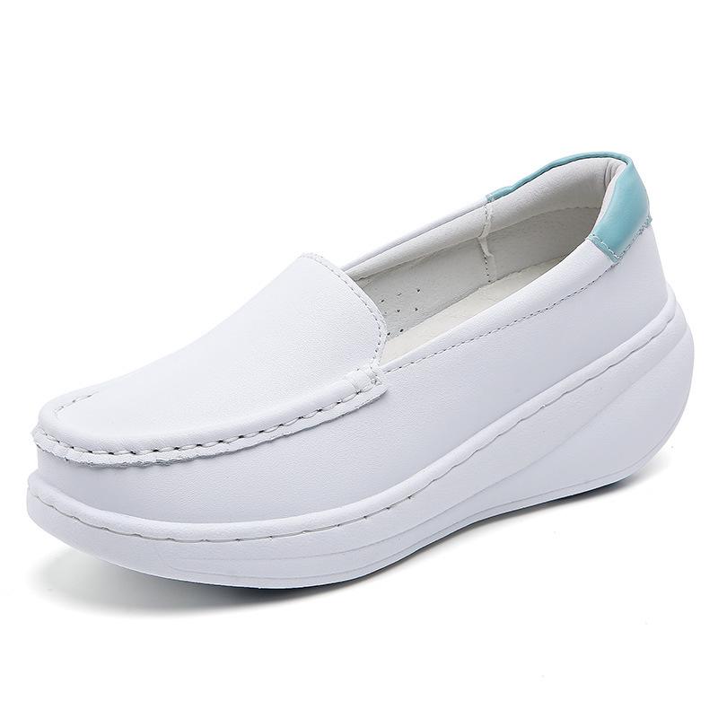 Women's Breathable Soft Sole Nurse Shoes - Comfortable, Non-Slip, Anti-Odor, Heightening, Thick Sole for Medical Staff
