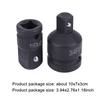 2Pcs Impact Socket Adapter Set 3/4 To 1/2 1/2 To 3/4 Socket Converter Adapter Reducer Set Socket Adapter Air Impact Tool