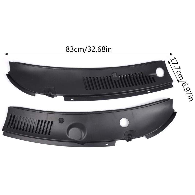 1 Pair Windshield Wiper Cowl Vent Grilles Panel Hood Fit for 1999-2004 Replacement Auto Accessory 3R3Z6302228AAA