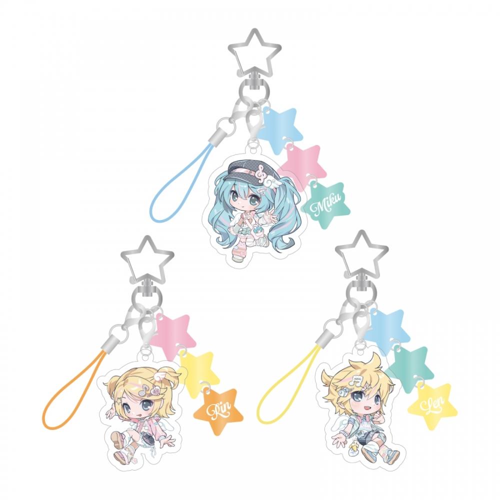 Мику Рин Лен Акриловый брелок Официальный Pop-Up Store В Сеуле 1. MIKU