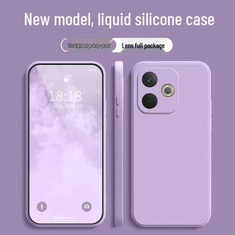 OPPO A5 Vitality Edition Solid Color Liquid Silicone Drop-proof Case