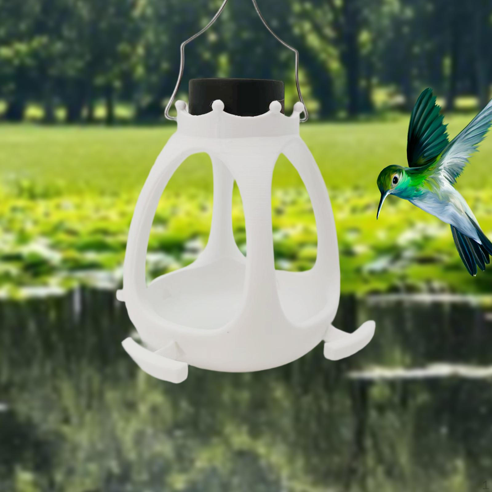 

Solar Bird Feeder Feeding Station Decoration Outdoor Hanging Ornament for Birds Lovers Backyard