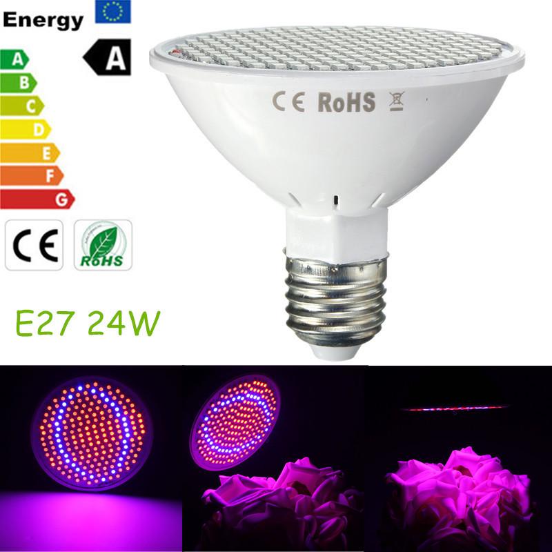 E27 24W 3528 SMD 200 LED Plant Grow Light Red+Blue E27 24W 3528 SMD 200 LED Plant Grow Light Red+Blue