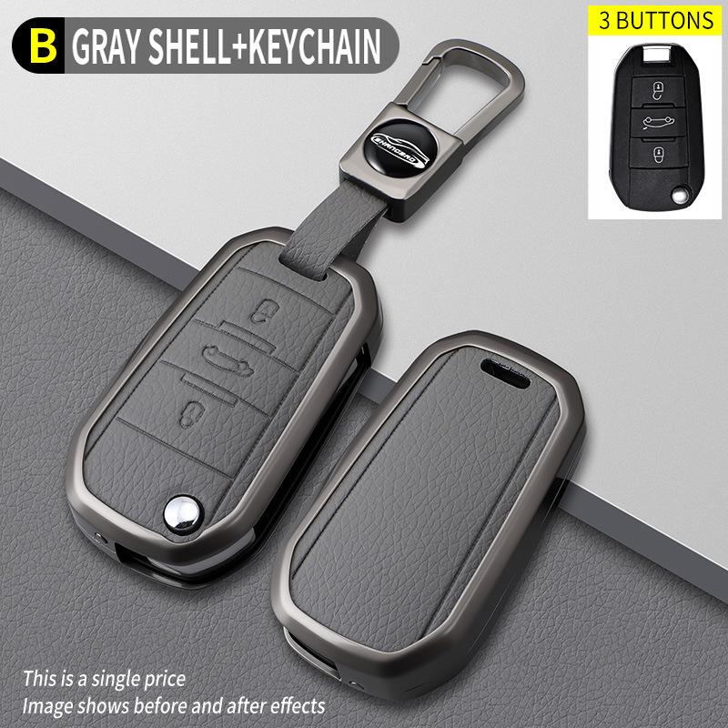 Compatible Peugeot B Model Elephant Grey Key Holder