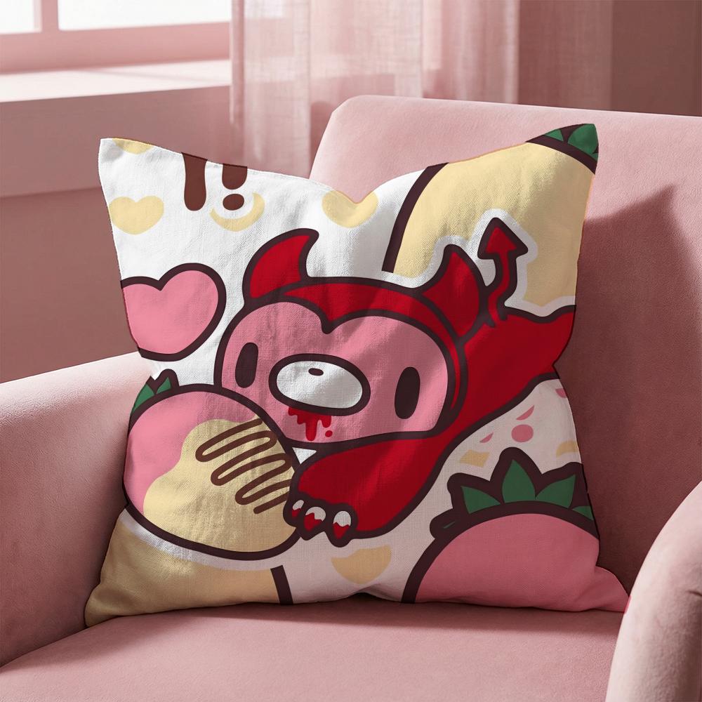 G-Gloomy Bear CARTOON Cushion Cover Multi-Scene Pillow Cover for Home & Car - Reversible, Soft & Durable for Daily Use