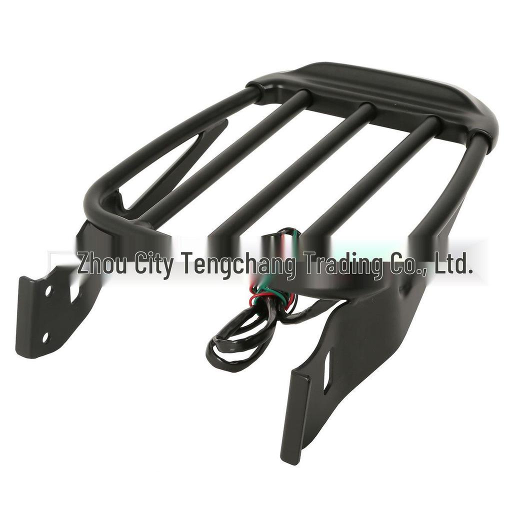 Motorcycle Luggage Rack with LED Light for 94-03 Models: 883, 1200, 48