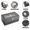 ProCase Watch Case 12 Watch Jewelry Storage Display Small Removable Gift Black [Holds Watches], & Box, Case, Organizer, Base, -