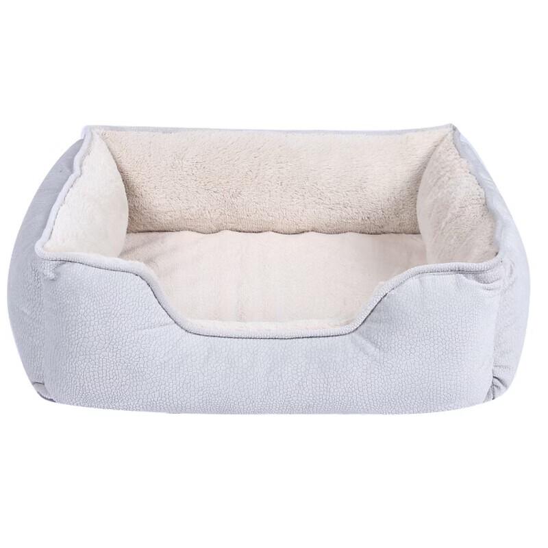 Litchi Fabric Square Pet Bed