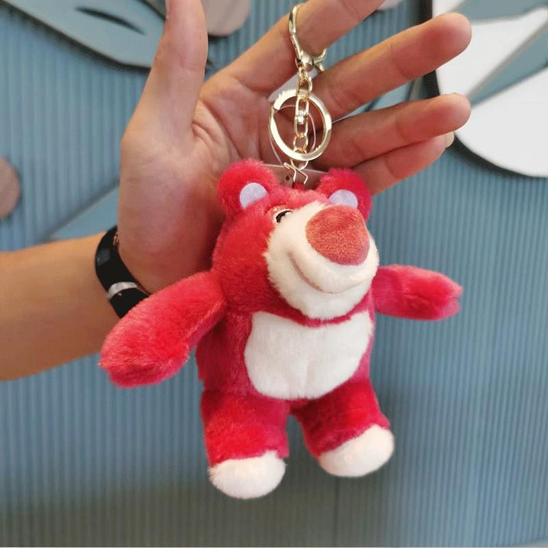 Adorable Plush Teddy Bear Keychain Soft Cartoon Stuffed Animal For Birthday Gift