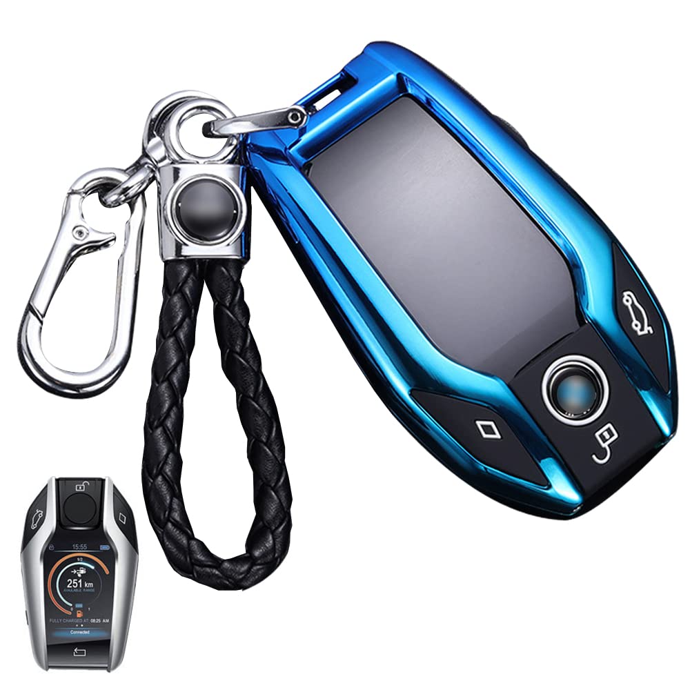 [LETINGFAR] Key Case for BMW Smart Key Case Display Key 5 6 7 8