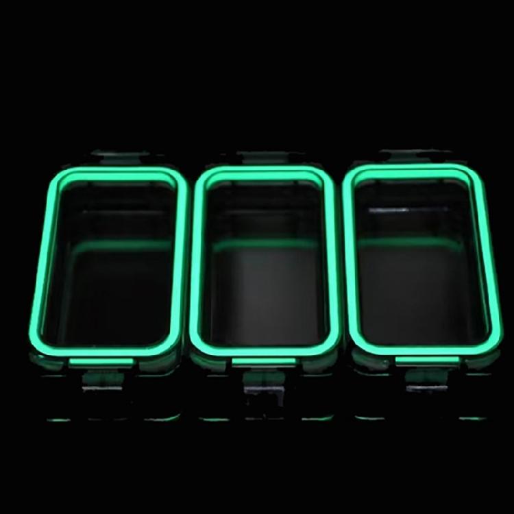 Fishing Accessory Container Magnetic Lures Box, Splicing Glow in Dark Clear