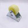 White Fat Boy Nylon Swivel Caster Wheel for Furniture and Supermarket Use