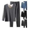 Men's Thermal Underwear Fleece Lined Long Johns Set Winter Warm Base Layer