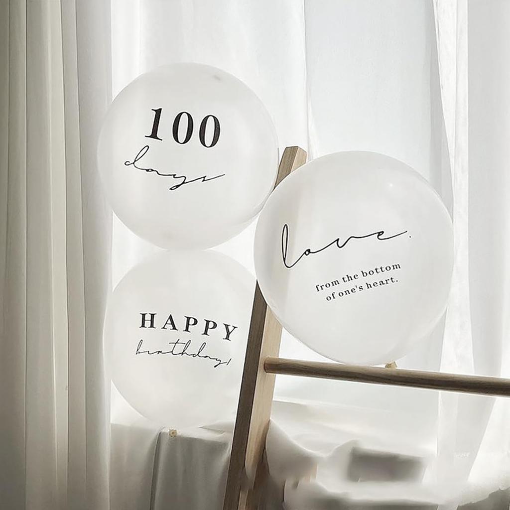 Set di decorazioni per il 100° anniversario, set da 9 pezzi, happy100days, decorazione con palloncino per il 100° anniversario (B)