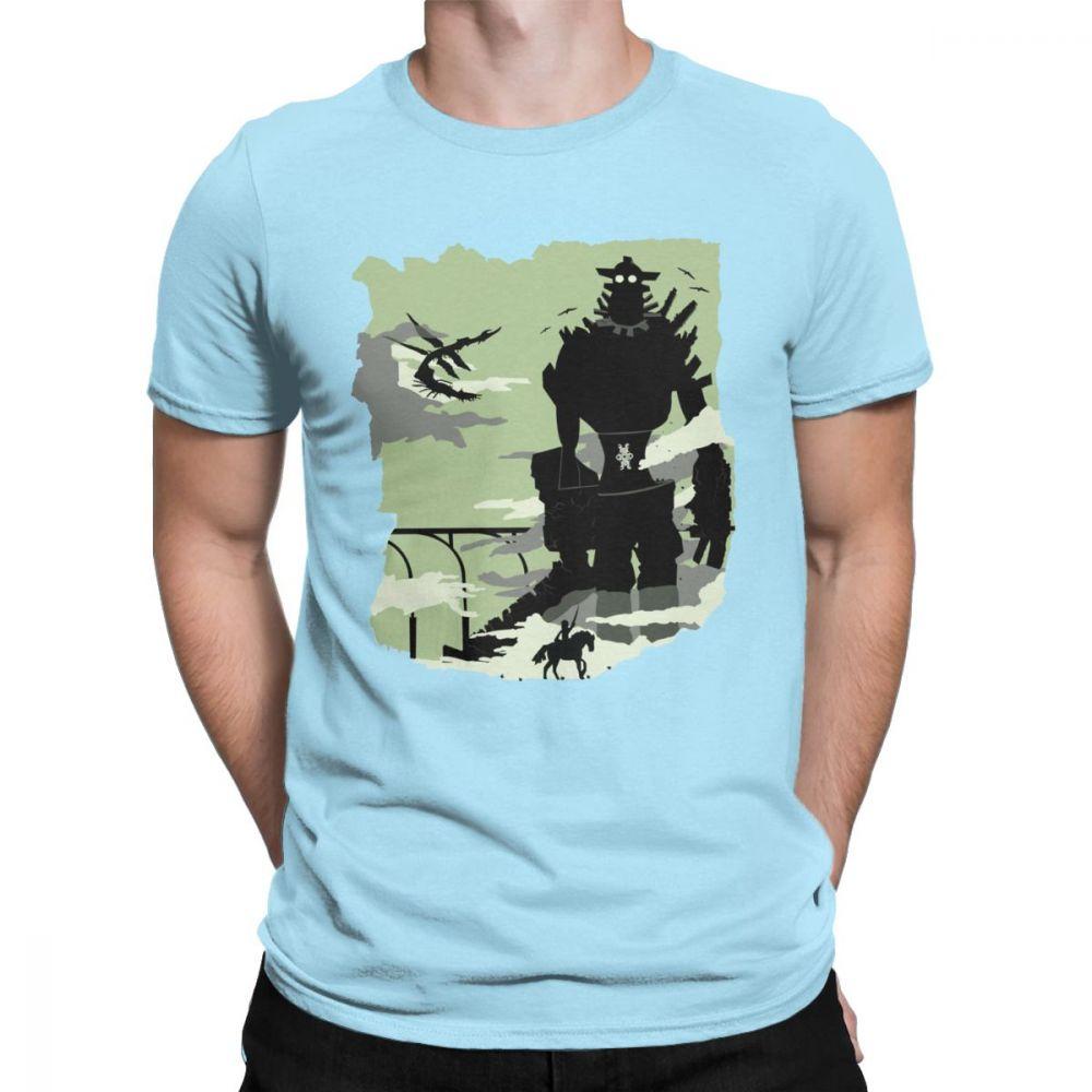 Silhouette Of The Colossus Tshirt Men Shadow of the Colossus Humorous Cotton T Shirt 2021 Clothes