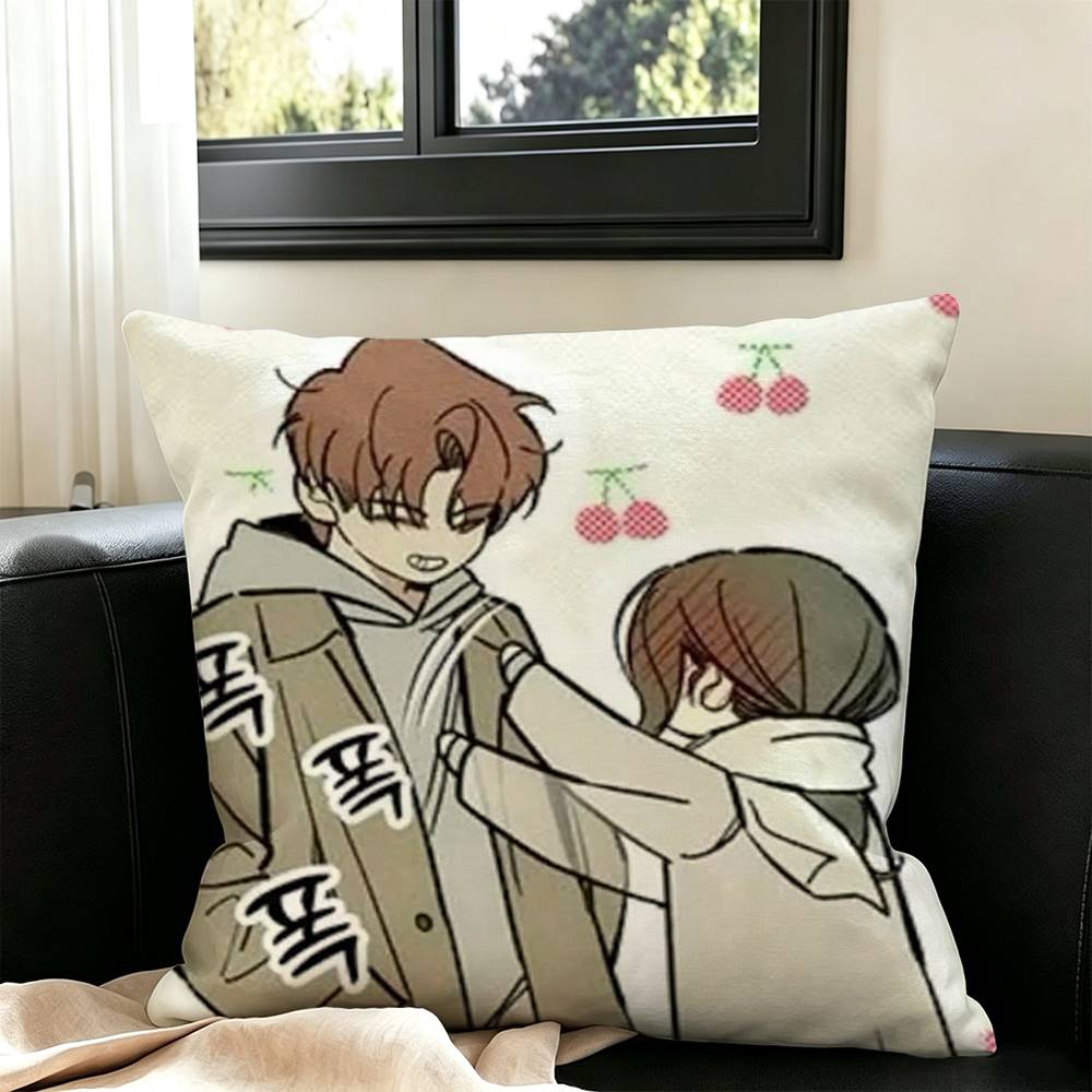 Tears on a Withered Flower Square Pillow Case Square Double-Sided Sofa Cushion Cover Bedroom Bedside Pillow