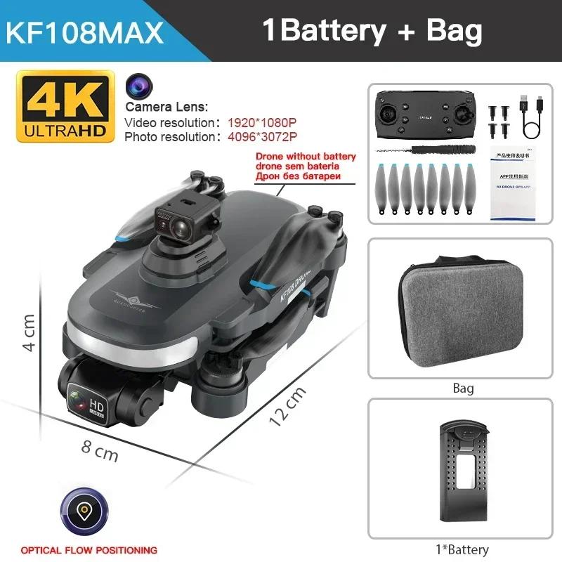 KF108 / KF108MAX GPS Drone 4K HD Dual Camera 360° Obstacle Avoidance Brushless Motor Mini Drone 4K Profesional RC Dron VS L900