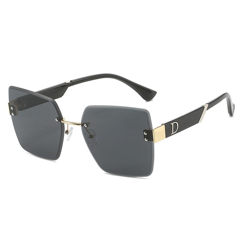 

2023 Trendy Frameless Square Sunglasses - European & American Style Regular