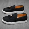 Foreign Trade Large Size 4748 British Style Small Leather Shoes One Pedal Loafer Board Shoes Sports and Leisure Versatile Trendy Shoes Men's Shoes