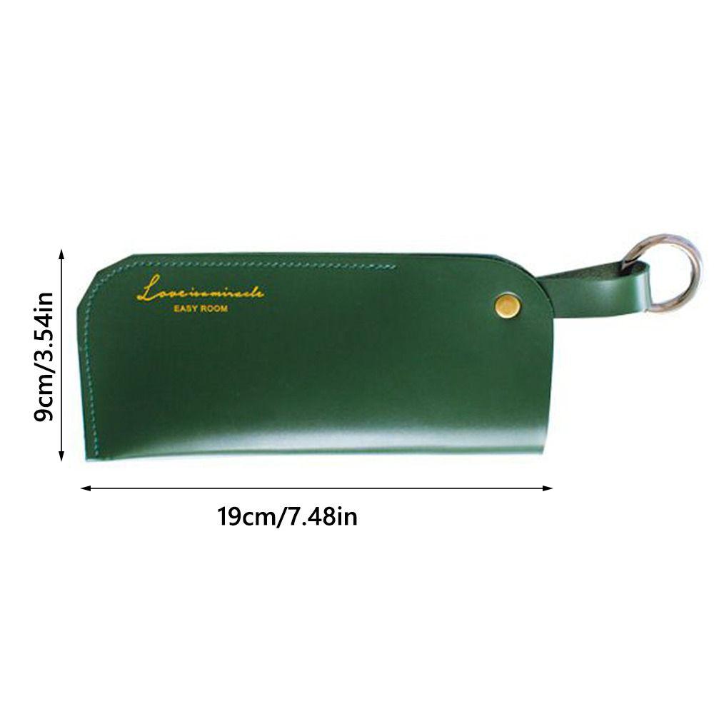 with Keyring Sunglasses Storage Bag Solid Color Hanging Sunglasses  Eyewear Accessories
