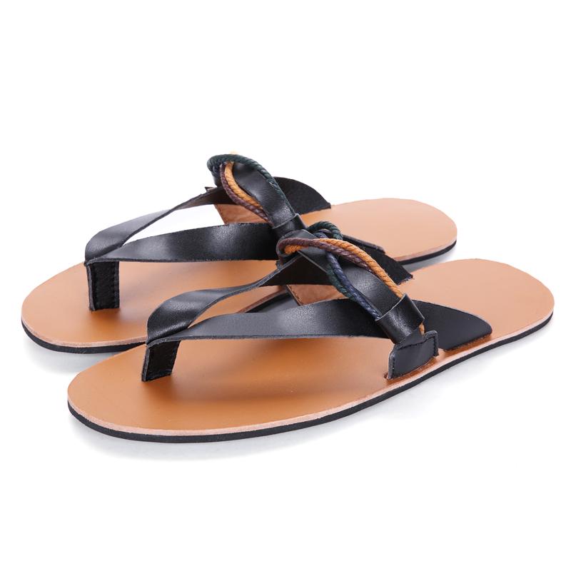 Fashion Summer Men Roman Sandals High Quality Outdoor Beach Shoes Personalized Fashion Handwoven High Quality Sandals and Slippers