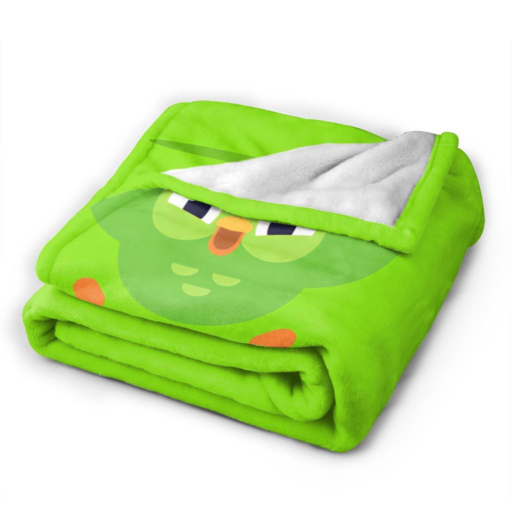 Duolingos Velvet Blanket Quality Warm Bedding Throws Autumn Decorative Bedroom Graphic Bedspread