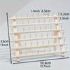Foldable Sewing Thread Storage Rack 60 Spools Sewing Rack Organizer Wooden Thread Holder  Rings