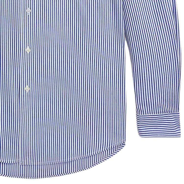 Polo Ralph Lauren Striped Stretch Cotton Poplin Long Sleeve Shirt Men Shirts Blue MNPOWOV16823573-400