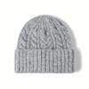 Japanese Winter Warm Simple Twist Woolen Cap Female Earflaps Slipover Male Beanie Student Hat