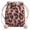 Bag new 2025 cute plush drawstring bag women's trendy versatile messenger mobile phone bag