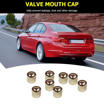 Metal Cobre Rueda de Coche Neumático Tallo de Válvula Tapas de Aire Cubiertas a Prueba de Polvo Instala Retira Conveniente Simple Tapas de Válvula de Neumático