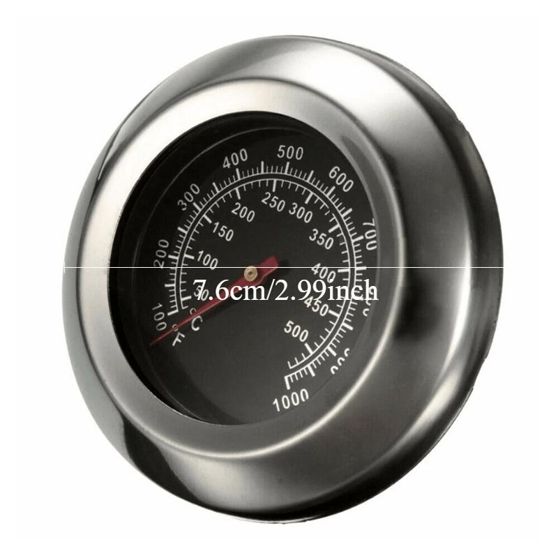 Stainless Steel BBQ Smoker Grill Temperature Gauge Barbecue Thermometer Cooking Food Probe Grill Oven Home Kitchen Accessories