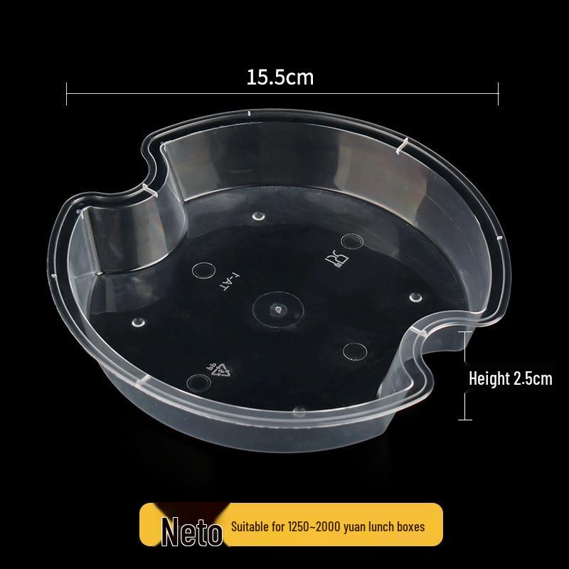 Disposable Transparent Food-Grade Round Takeaway Box for Salad, Bento, or Rice - High Temperature Resistant