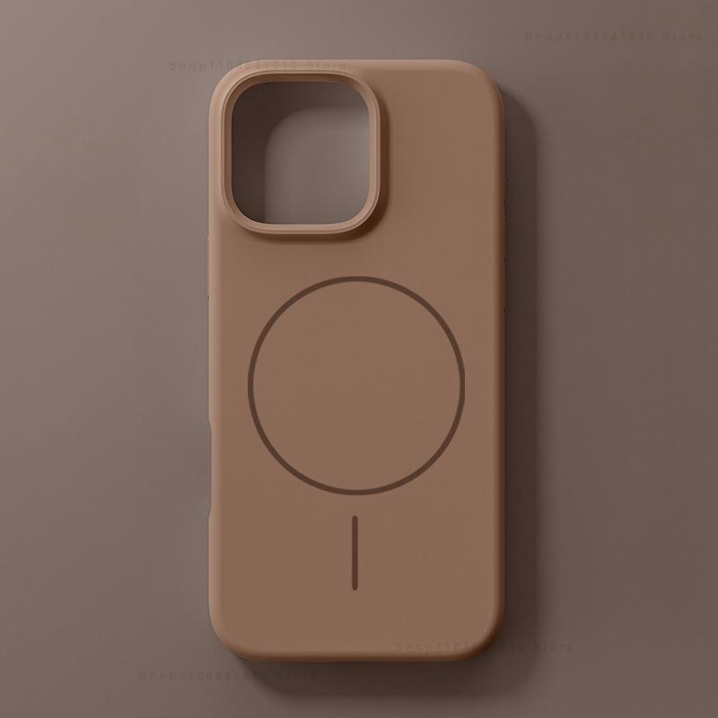 For Magsafe Magnetic Phone Case For iPhone 16 15 14 Plus 13 12 11 17 Pro Max Wireless Charging Liquid Silicone Skin Smooth Cover