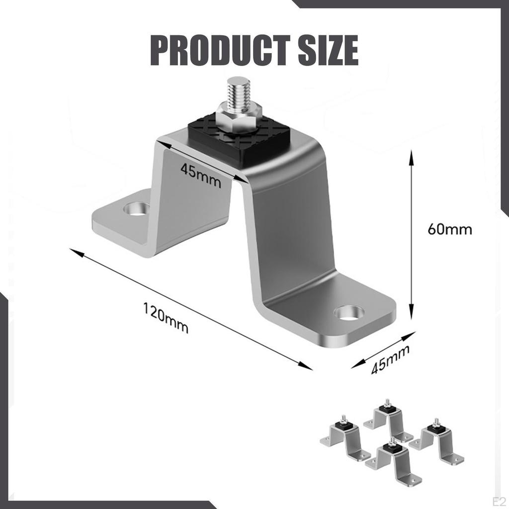4 Brackets for Mounting Vibration Isolators Mini-splits