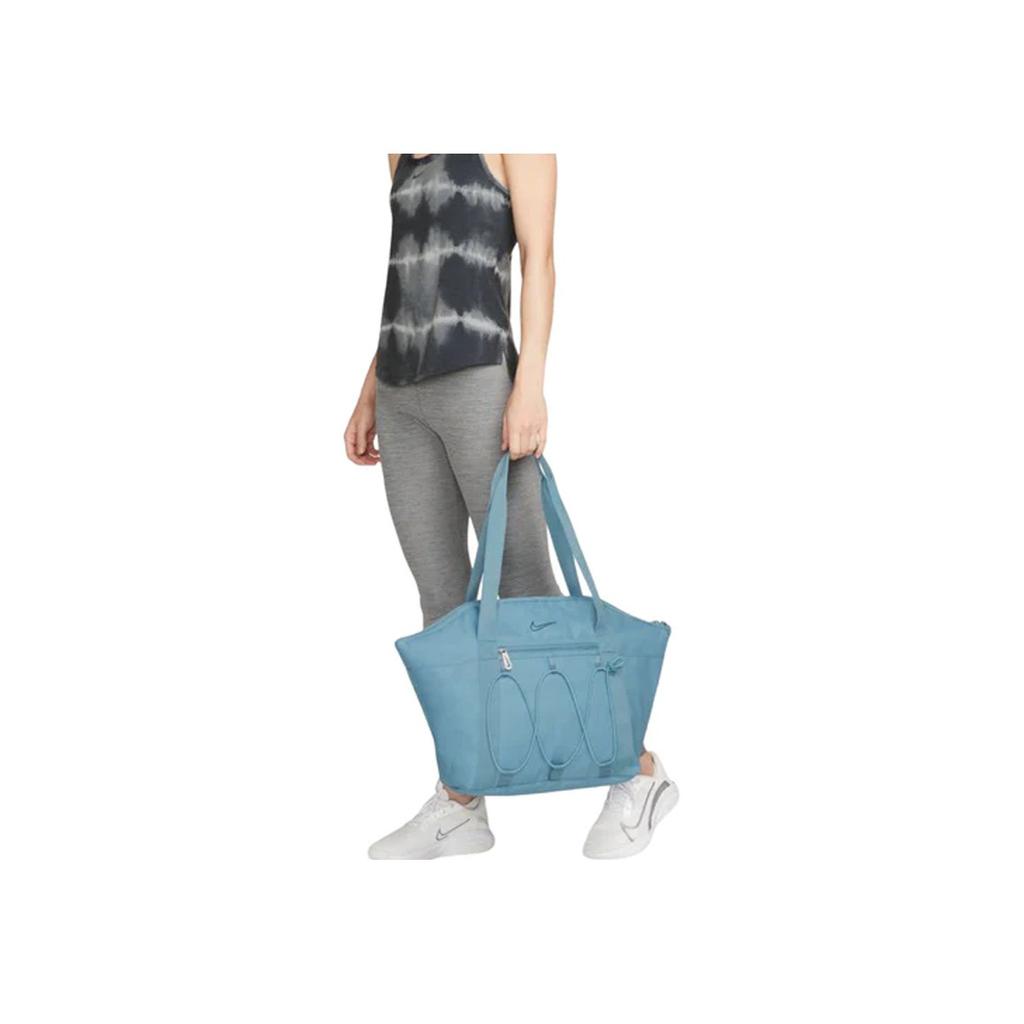 Nike Sports Casual Large Capacity Zipper Tote Bag Women Tote Bags Blue DR0498-424