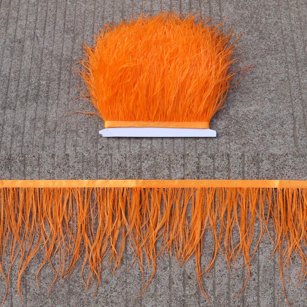 Thickened Encryption Ostrich Hair Cloth Edge 10-15Cm Feather Clothing Skirt Accessories