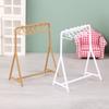 1/12 Dollhouse Clothes Rack Garment Organizer Hangers Set Dollhouse Mini Furniture Decoration Dolls House Accessories