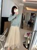 Elegant Women's Slimming Knit Cardigan - Autumn Round Neck Sweater with Gentle Style