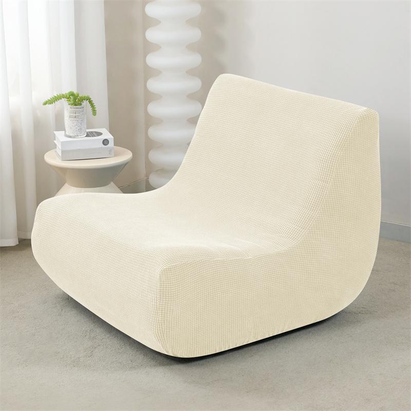 Jacquard Stretch Ärmelloser Sofabezug Wohnzimmer Boden Lounge Einzelcouchbezug Rundumbezug Copri Divano Fundas Para Sillones