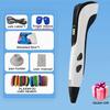 3D Kalem Çocuklar için PLA Filamentler 3D Baskı Kalemi Çocuklar DIY Çizim Kalemleri Type C Portlu Erkek Kız Noel Doğum Günü Hediyeleri