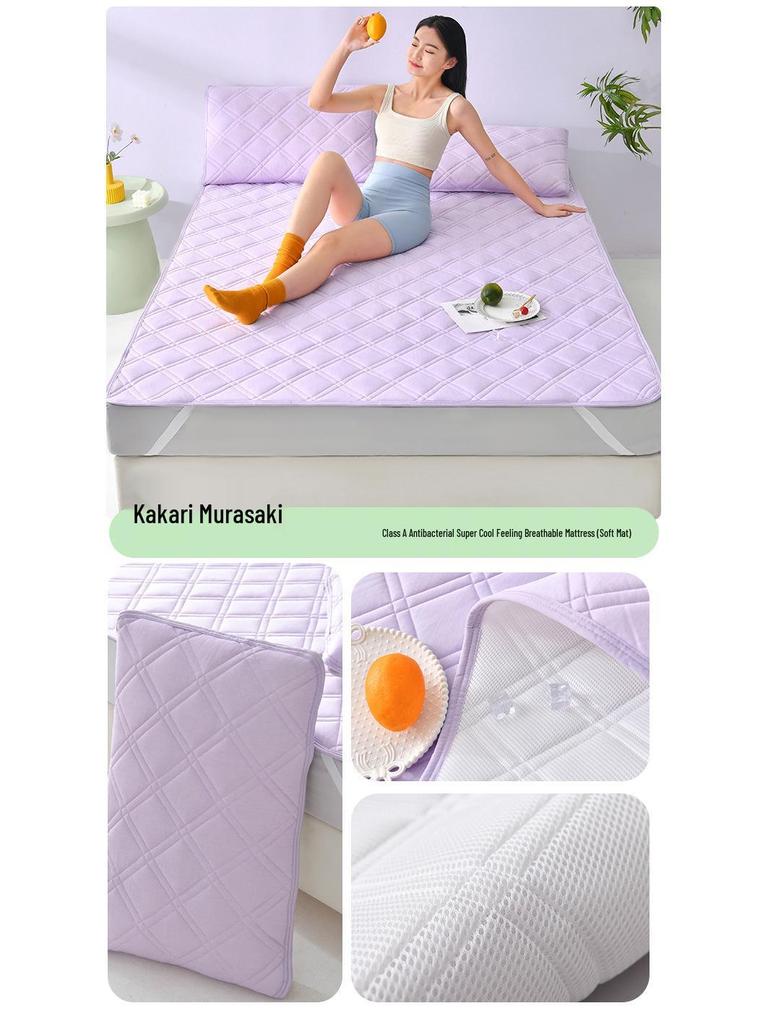 Breathable Cooling Mattress Mat - Soft, Machine Washable Summer Bedding (1.5m/1.8m)