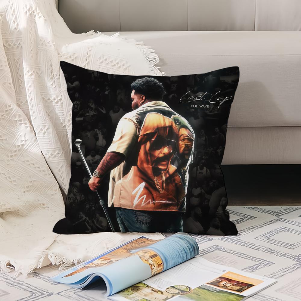 American rapper R-Rod Wave Pillow Case Office Cushions Suitable For Sofa Car Bedroom Decorative Cushion Cover 12x12Inch