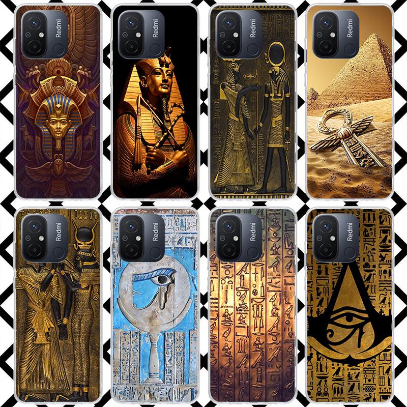 Egypt Nefertiti Anubis Pharaoh Phone Case for Xiaomi Redmi 14C 13C 13 12C 12 10C 10 10A 9C 9 9A 9T 8 8A 7 7A 6 Pro 6A K70 K40 So