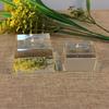 Display Base Stand Holder with Clear Glass Square Dimple Blocks for Crystals