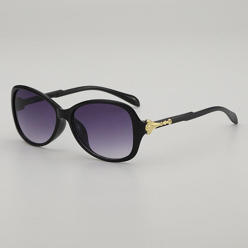 

JYL TS Oversized Sunglasses UV400 Protection Face Slimming For Women 115890 A-928 лес зеленый